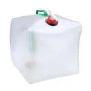 5 Gal Water Container Foldable Cube Camping Picnic Hiking Water Bag Storage Jug