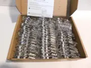 Ravinte 50 Pack 25 Pairs 1/2 in Overlay Soft Self Close Satin Nickel Hinges NEW