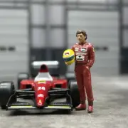 1/64 Scale Resin Model Ayrton Senna Figures Dioramas Diecast Alloy Car Scene