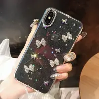 在飛比找Yahoo!奇摩拍賣優惠-水鑽閃光矽膠防震透明手機殼 Iphone 11 Pro Ma