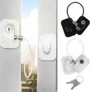 5pcs Refrigerator Lock w/Keys Fridge Cabinet Child Window Door Drawer Latches=