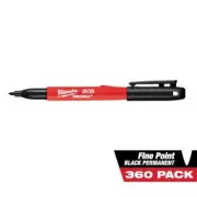 Milwaukee Jobsite Marker Permanent Quick Dry Fine Point Non-Toxic Ink in Black