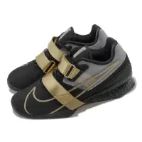 在飛比找momo購物網優惠-【NIKE 耐吉】訓練鞋 Romaleos 4 男鞋 黑 金