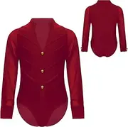 [iEFiEL] Leotards for Boys Latin Dance Bodysuit Ballroom Salsa Tango Dancewear Tumbling Jumpsuit