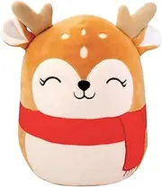 Moose Cuddly Toy, Kawaii Plush Stuffed Toy, 8 Inch Christmas Plush Toy, Santa Claus Stuffed Toy for Children
