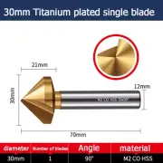 30mm Titanium plated single blade chamfer 90degree deburring chamfer Drill bit