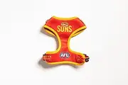 Gold Coast Suns AFL Pet Harness, Official Supporter Gear for Dogs, Medium