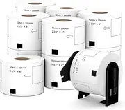 Anylabel 2-3/7" x 4" Shipping Replacement Labels Compatible with Brother QL Label Printers DK-1202 Adhesive (12 Rolls + 1 Frame)
