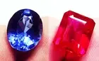 Natural Ruby & tanzanite Between 8 to 10 Ct pair Certified Loose Gemstone~ RK631