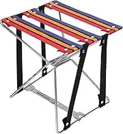 Pedicure Foldable Stool 4 Gears Adjustable Oxford Fabric Camping Nail Salon Travel Folding Stool