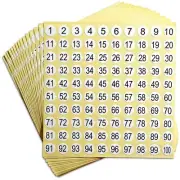 dealzEpic - Number Stickers - 1 to 100 Self Adhesive 0.4" Small Round Labels |