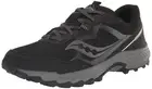 Saucony Men's Excursion TR16 Trail Running Shoe, Black/Charcoal, 9 Wide