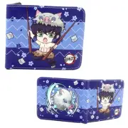New Chibi Inosuke Hashibira DEMON SLAYER BiFold Wallet Kimetsu no Yaiba