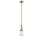 Innovations SM Canton 14" LED Mini Pendant,B Brass/Frost Bell - 206-BB-G181S-LED