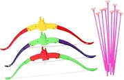 Mipcase 3pc Boys and Girls Archery Set for 1 Year Old Boys Outdoor Simulation Bow Arrow Toys Parent-Child Interaction Toy Random Color