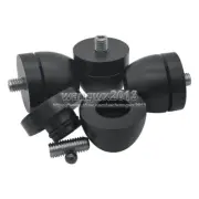 4x Speaker Spike Pad Adjustable Height Damping Isolation Stand Feet Nail #Black