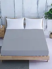 Solid Fitted Sheet (Size : 153 * 203)