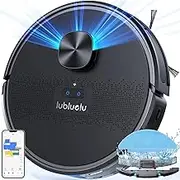 Lubluelu Robot Vacuum 4000Pa, 2 in 1 Robot Vacuum Cleaner, Lidar Navigation, 5 Editable Mapping,10 No-go Zones,App/Alexa, Robot Vacuum Mop for Pet Hair, Carpet,Hard Floor,SL61(Black)