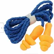 Corded Earplugs, Noise Canceling Silicone Soft Waterproof Noise Reduction Earplugs, Swimming Ear Plugs with String for Sleeping (10)