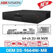 Hikvision DS-9664NI-M8 4K 64 Channel NVR IP Security Camera Video Audio Recorder