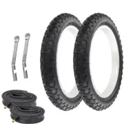 PRO+ BICYCLE 14 x 2.125 BLACK COMP III BMX TREAD W/ HEAVY-DUTY TUBES & LEVERS