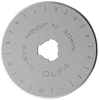 5 Olfa 45mm Rotary Cutter Blades RB45-5 Tungsten Carbide Steel