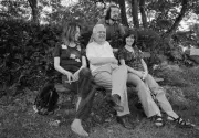 Italian Film critic Pietro Bianchi newspaper Il Giorno sitting on - Old Photo