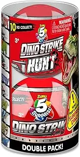 5 SURPRISE Dino Strike Series 3 - Dino Strike Hunt Capsules by ZURU (2 Pack) Mystery Collectible Mini Dinosaur Toys (77118)