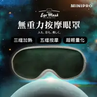 在飛比找momo購物網優惠-【MINIPRO】智能無線3D熱敷按摩眼罩(熱敷眼罩/遮光眼