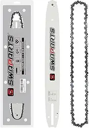 16 Inch Replacement Chainsaw Bar and Chain Combo, 3/8" LP Pitch, 043" Gauge, 56 Drive Links for Greenworks 2904502, EGO AG1600 CS1600/CS1604, Stihl, Echo, Craftsman, Poulan, Homelite, Husqvarna, Ryobi