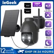 ieGeek Wireless Solar Camera WIFI Security Outdoor Battery PTZ CCTV Home House