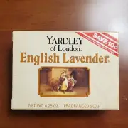 Vintage Yardley Bar Soap Old English Lavender Fragranced 4.25 Hardmilled 1979