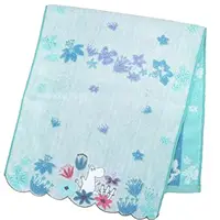 在飛比找PChome24h購物優惠-Moomin 棉質長毛巾 33x80cm (藍紫花朵款)