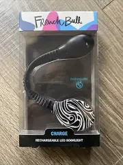 French Bull - Charge, USB Rechargeable LED Reading Light, Book Clip (Black)
