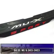 Step Rear Bumper Matte Black Logo White Plate Sport Fit Isuzu MU-X MUX 2020-2023