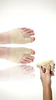 Hallux Valgus Protector Kit: Gel Toe Separators for Day & Night Relief | Adjustable Bunion Correctors | Comfortable & Discreet Design