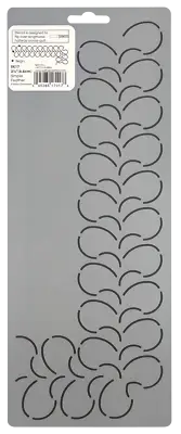 Feather Quilting Stencil Leaf Border Quilt Stencils 2.5" Corner Pattern Template