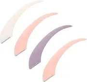 LOORGVEL 4Pcs Eyebrow Razor Blades Curved Handle Precision Trimmers for Grooming Makeup Beauty Tools for Clean Smooth Eyebrows for Beginners