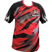 Empire Stupid Soft Tech Shirt - Red / Black - Small - Paintball
