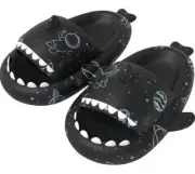Aloiyue Shark Slides Thickness Upgrade Summer Cute Cartoon Shark Slippers