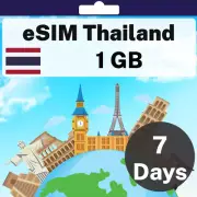 eSIM Thailand - 1 GB - 7 Days - Travel eSIM | QR code activation