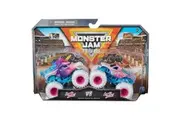 Monster Jam, Official Sparkle Smash Vs. Sparkle Smash Die-Cast Monster Trucks, 1:64 Scale, Kids Toys for Boys Ages 3 and up