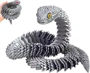 Articulated Animals | Desk Articulated Animal Decor - 2.5 Ft Realistic 3D Printed Snake Ornament for Birthday Easter Basket Desk Decor Home Collectibles