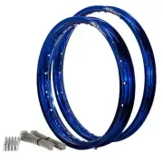 For Suzuki RM-Z250 2004 - 2006 21/18 OEM Front/Rear Blue DID MX Rim & Bulldog Sp