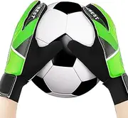 Kids Goalkeeper Gloves, Junior Soccer Gloves, Non-Slip Goalkeeper Gloves, Full Finger Protection Kids Soccer Gloves for Training and Competition (5/6/7)