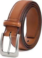 Cinturones de vestir de cuero genuino para hombre, hechos a mano, clásicos para