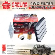 Sakura 4WD Filter Service Kit for Toyota Landcruiser LC200 VDJ200R 4.5L 15-21