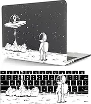 Laptop Hard Shell Case Compatible with New MacBook Pro 16 inch with Liquid Retina XDR Display & Touch ID 2021 Release Model A2485 M1, Hard Shell Case Cover & Keyboard Cover, Astronaut and Alien