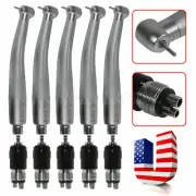 5 x NSK Style Dental High Speed Handpieces Handpiece with Quick Coupling 4 Holes