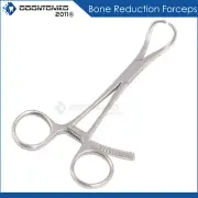 Surgical Bone Reduction Forceps 5.5" Orthopedic Curved Long Ratchet Instruments